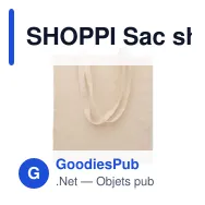 SHOPPI Sac shopping en poly coton - Miniature 1