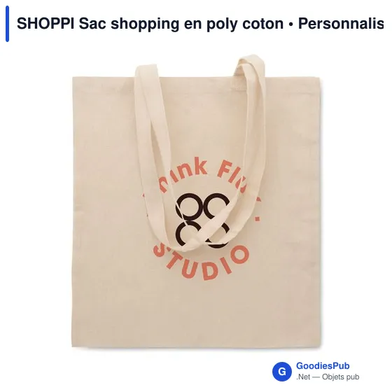 SHOPPI Sac shopping en poly coton - Image 3