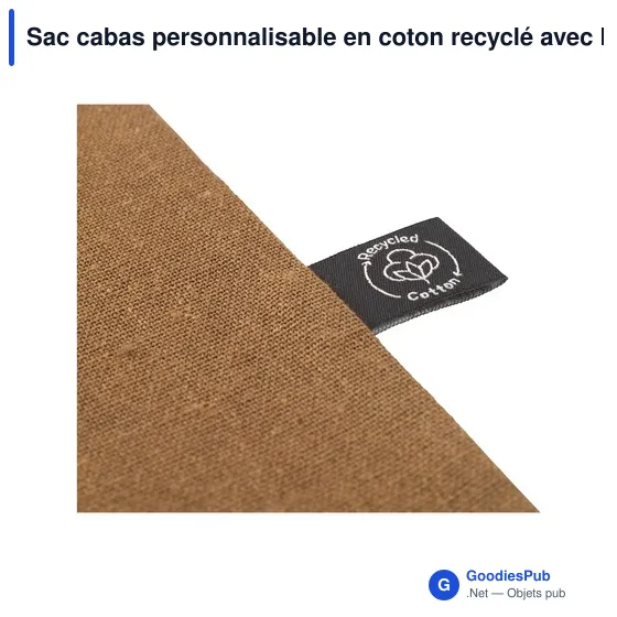 Sac cabas personnalisable en coton recyclé avec logo - Shoppy Colour Bag - Image 12