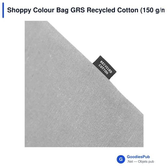 Sac cabas personnalisable en coton recyclé avec logo - Shoppy Colour Bag - Image 7