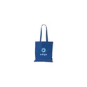 Variante bleu - Sac cabas personnalisable en coton recyclé avec logo - Shoppy Colour Bag
