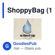 Sac shopping personnalisable ShoppyBag avec logo - Miniature 2