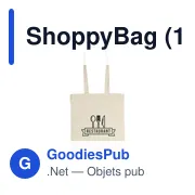 Sac shopping personnalisable ShoppyBag avec logo - Miniature 4