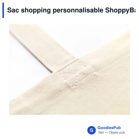 Sac shopping personnalisable ShoppyBag avec logo - 100% coton