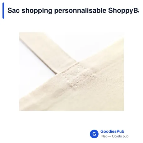 Sac shopping personnalisable ShoppyBag GRS en coton recycléavec logo