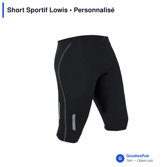 T-shirt personnalisé pour entreprise avec logo - Short sportif Lowis - Image 1