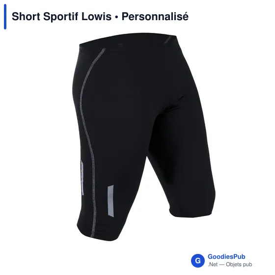 T-shirt personnalisé pour entreprise avec logo - Short sportif Lowis - Image 2