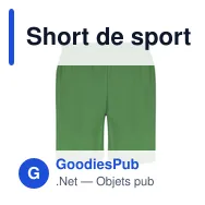 Short de sport personnalisable Rudig avec logo - Miniature 11