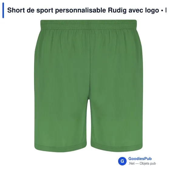 Short de sport personnalisable Rudig avec logo - Image 3