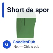 Short de sport personnalisable Rudig avec logo - Miniature 4
