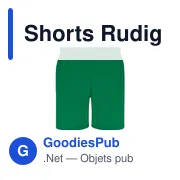 Short de sport personnalisable Rudig avec logo - Miniature 5