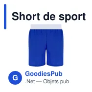 Short de sport personnalisable Rudig avec logo - Miniature 9