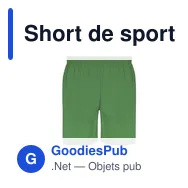 Short de sport personnalisable Rudig avec logo - Miniature 10