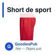 Short de sport personnalisable Tecnic Gerox avec logo - Miniature 11