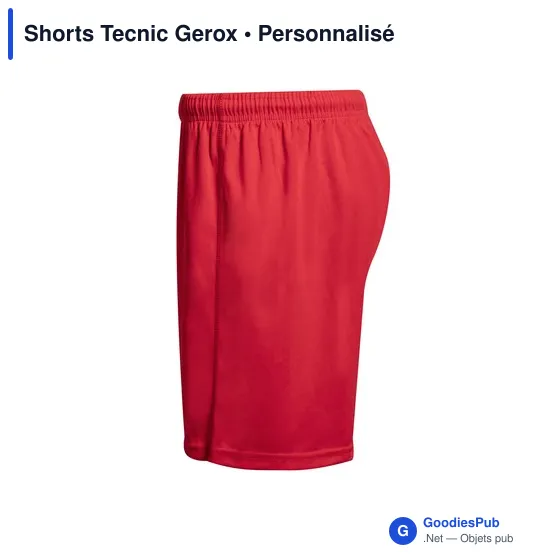 Short de sport personnalisable Tecnic Gerox avec logo - Image 11