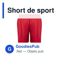 Short de sport personnalisable Tecnic Gerox avec logo - Miniature 12