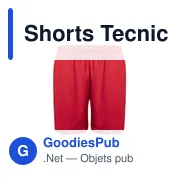 Short de sport personnalisable Tecnic Gerox avec logo - Miniature 3
