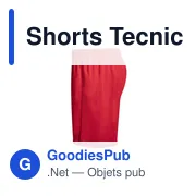 Short de sport personnalisable Tecnic Gerox avec logo - Miniature 4
