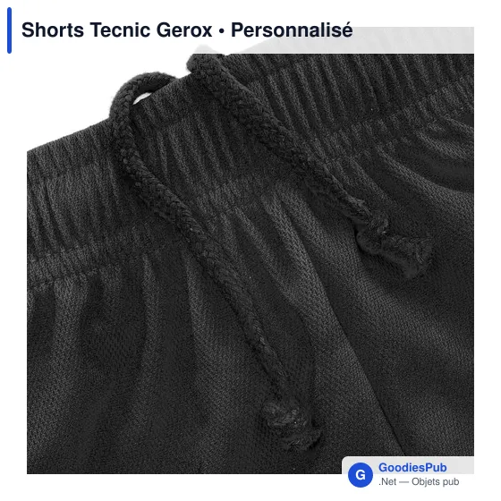 Short de sport personnalisable Tecnic Gerox avec logo - Image 6