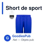 Short de sport personnalisable Tecnic Gerox avec logo - Miniature 9