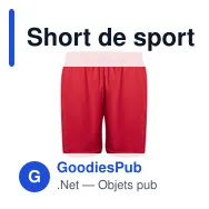 Short de sport personnalisable Tecnic Gerox avec logo - Miniature 10