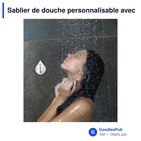 Sablier de douche personnalisable avec logo - ShowerTimer