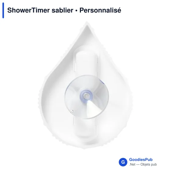 Sablier de douche personnalisable avec logo - ShowerTimer - Image 2