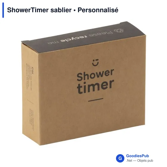 Sablier de douche personnalisable avec logo - ShowerTimer - Image 3