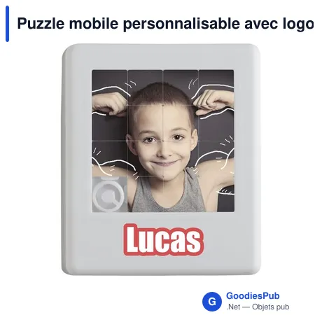 Puzzle mobile personnalisable avec logo - Shuffle puzzle mobile