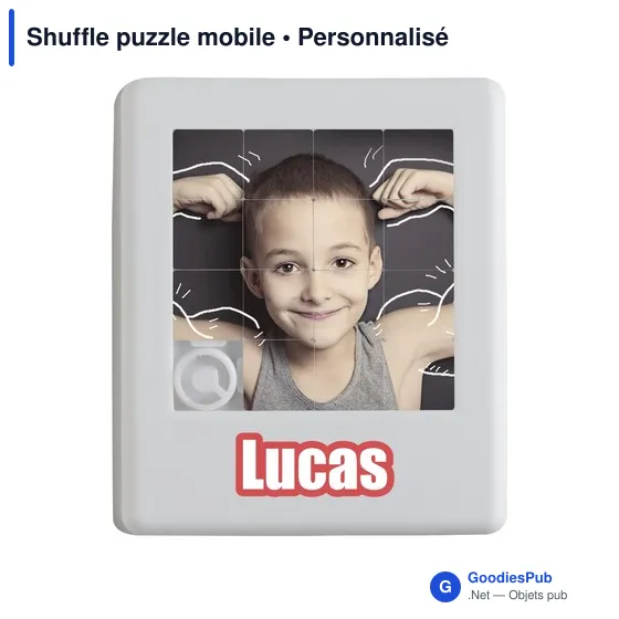 Puzzle mobile personnalisable avec logo - Shuffle puzzle mobile - Image 1