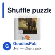 Puzzle mobile personnalisable avec logo - Shuffle puzzle mobile - Miniature 2
