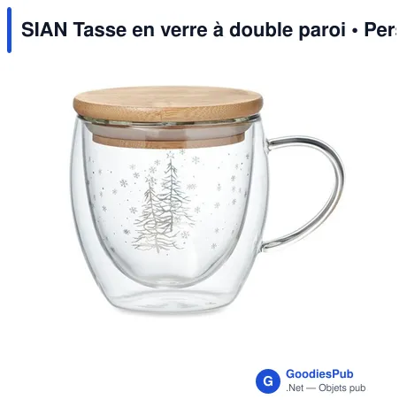 SIAN Tasse en verre à double paroi