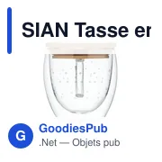 SIAN Tasse en verre à double paroi - Miniature 5