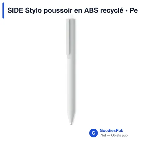 SIDE Stylo poussoir en ABS recyclé