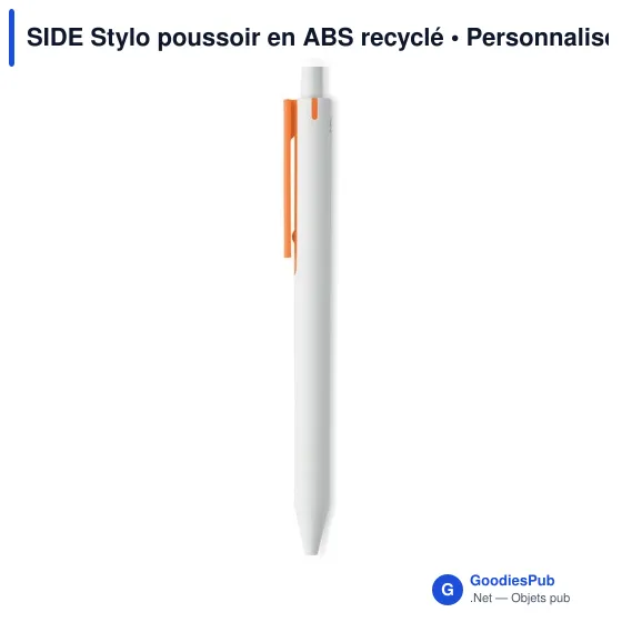 SIDE Stylo poussoir en ABS recyclé - Image 11