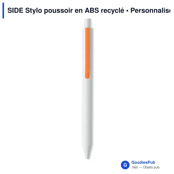 SIDE Stylo poussoir en ABS recyclé - Image 12