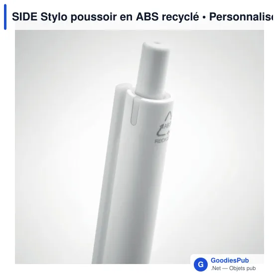 SIDE Stylo poussoir en ABS recyclé - Image 4