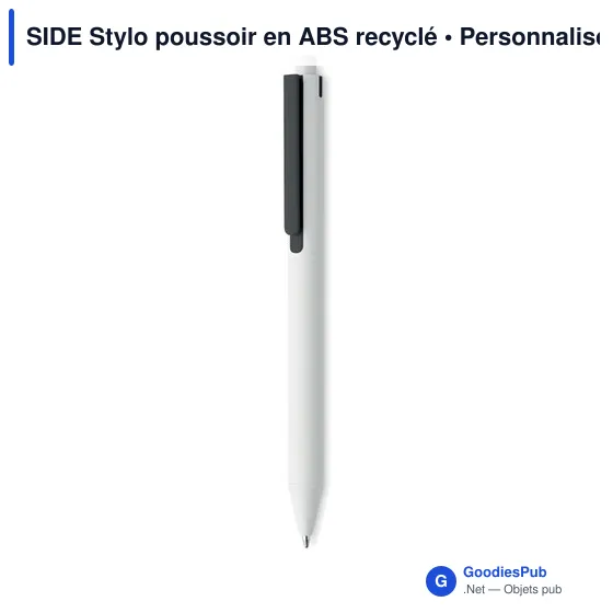 SIDE Stylo poussoir en ABS recyclé - Image 5
