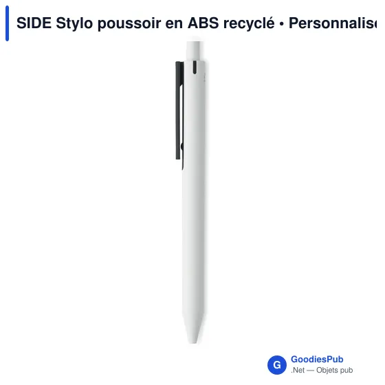 SIDE Stylo poussoir en ABS recyclé - Image 6