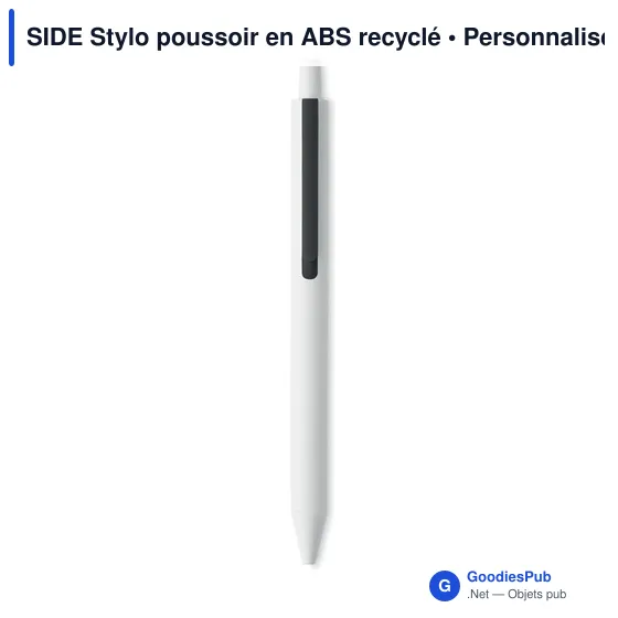 SIDE Stylo poussoir en ABS recyclé - Image 7