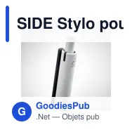SIDE Stylo poussoir en ABS recyclé - Miniature 9