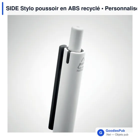 SIDE Stylo poussoir en ABS recyclé - Image 9