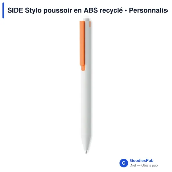 SIDE Stylo poussoir en ABS recyclé - Image 10