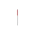 Variante rouge - SIDE Stylo poussoir en ABS recyclé