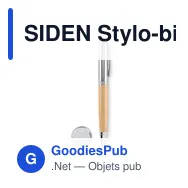 SIDEN Stylo-bille twist dans un tube - Miniature 3