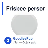 Frisbee personnalisable SIDNEY SEA avec logo en matériau SEAQUAL - Miniature 2