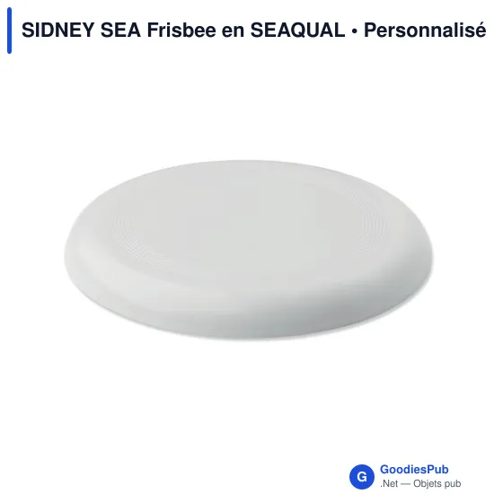 Frisbee personnalisable SIDNEY SEA avec logo en matériau SEAQUAL - Image 3