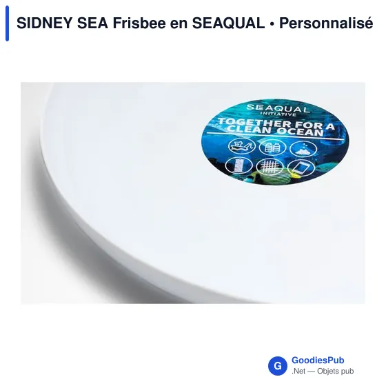 Frisbee personnalisable SIDNEY SEA avec logo en matériau SEAQUAL - Image 4