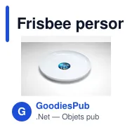Frisbee personnalisable SIDNEY SEA avec logo en matériau SEAQUAL - Miniature 5