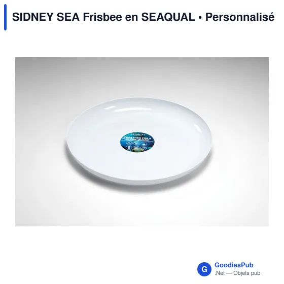 Frisbee personnalisable SIDNEY SEA avec logo en matériau SEAQUAL - Image 5